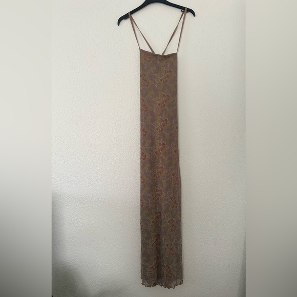 Unique Vintage Dragon Maxi Dress Tie Dress - Picture 3 of 7